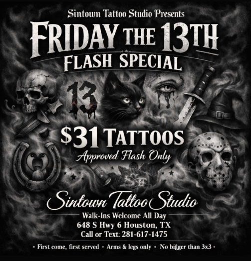 Friday the 13th Tattoo Specials